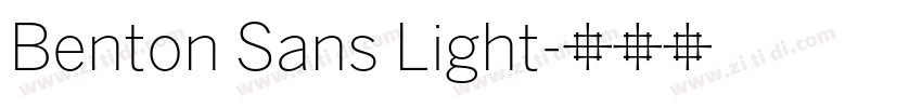 Benton Sans Light字体转换 Benton Sans Light字体转换